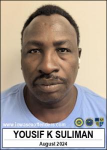 Yousif Khalil Yousif Suliman a registered Sex Offender of Iowa