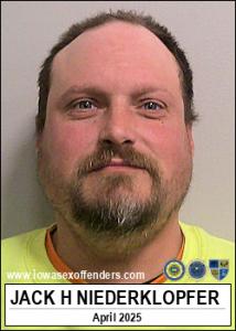 Jack Herman Lee Niederklopfer a registered Sex Offender of Iowa