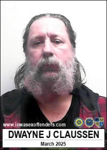 Dwayne Jared Claussen a registered Sex Offender of Iowa