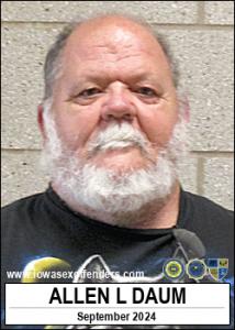 Allen Lane Daum a registered Sex Offender of Iowa
