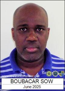Boubacar Sow a registered Sex Offender of Iowa