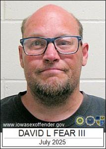 David Loren Fear III a registered Sex Offender of Iowa