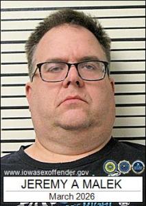 Jeremy Alan Malek a registered Sex Offender of Iowa