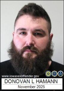 Donovan Lincoln Hamann a registered Sex Offender of Iowa