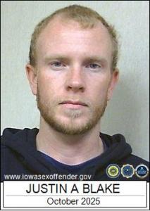 Justin Alan Blake a registered Sex Offender of Iowa