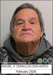Miguel A Ceballos-cervantes a registered Sex Offender of Iowa