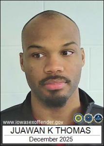 Juawan Keith Thomas a registered Sex Offender of Iowa
