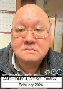 Anthony John Wesolowski a registered Sex Offender of Iowa