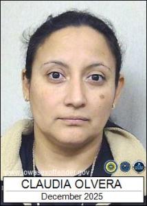 Claudia Olvera a registered Sex Offender of Iowa