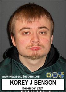 Korey James Benson a registered Sex Offender of Iowa