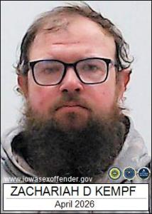 Zachariah Dillon Kempf a registered Sex Offender of Iowa