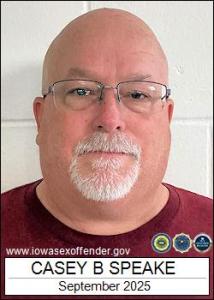 Casey Brian Speake a registered Sex Offender of Iowa