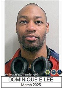 Dominique Erick Lee a registered Sex Offender of Iowa