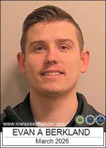 Evan Anderson Berkland a registered Sex Offender of Iowa