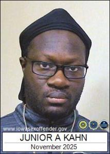 Junior Austin Kahn a registered Sex Offender of Iowa