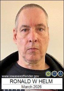 Ronald William Helm a registered Sex Offender of Iowa