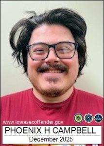 Phoenix Henry Jaymes Campbell a registered Sex Offender of Iowa