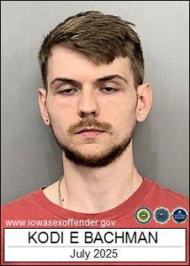 Kodi Edward Bachman a registered Sex Offender of Iowa