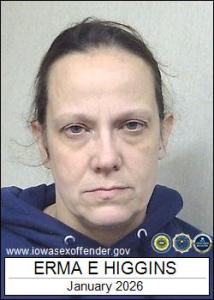 Erma Evangeline Higgins a registered Sex Offender of Iowa