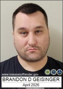 Brandon Dean Geisinger a registered Sex Offender of Iowa