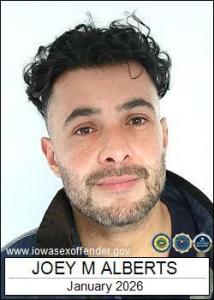 Joey Miguel Alberts a registered Sex Offender of Iowa