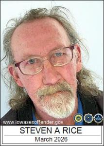 Steven Allen Rice a registered Sex Offender of Iowa