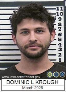 Dominic Lee Krough a registered Sex Offender of Iowa