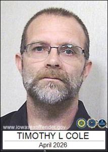 Timothy Lee Cole a registered Sex Offender of Iowa