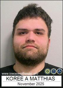 Koree Alen Matthias a registered Sex Offender of Iowa