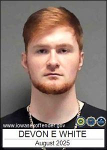 Devon Edwin White a registered Sex Offender of Iowa