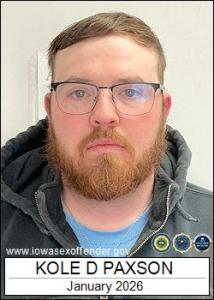 Kole David Paxson a registered Sex Offender of Iowa