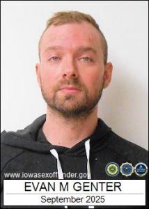 Evan Michael Genter a registered Sex Offender of Iowa