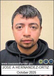 Jose Alfonzo Hernandez-ortiz a registered Sex Offender of Iowa