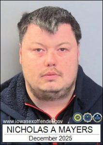 Nicholas Aaron Mayers a registered Sex Offender of Iowa