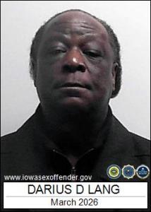 Darius Darnell Lang a registered Sex Offender of Iowa