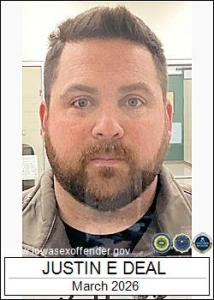 Justin Edward Deal a registered Sex Offender of Iowa
