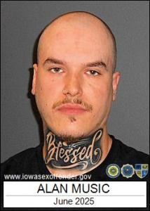 Alan Music a registered Sex Offender of Iowa