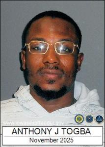Anthony Joseph Togba a registered Sex Offender of Iowa