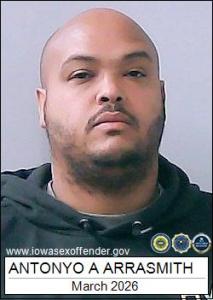 Antonyo Ari Arrasmith a registered Sex Offender of Iowa