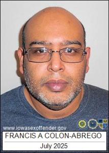 Francis A Colon-abrego a registered Sex Offender of Iowa