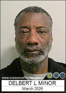 Delbert Lamont Minor a registered Sex Offender of Iowa
