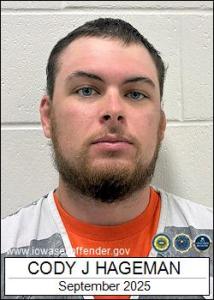 Cody John Hageman a registered Sex Offender of Iowa