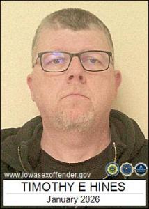 Timothy Eugene Hines a registered Sex Offender of Iowa