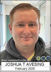 Joshua Thomas Avesing a registered Sex Offender of Iowa