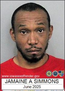 Jamaine Anthony Simmons a registered Sex Offender of Iowa