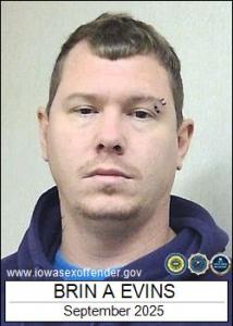 Brin Alexander Evins a registered Sex Offender of Iowa