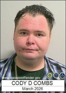 Cody Duane Combs a registered Sex Offender of Iowa