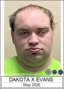 Dakota Xavior Evans a registered Sex Offender of Iowa
