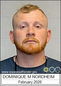 Dominique Michael Nordheim a registered Sex Offender of Iowa