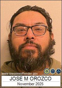 Jose Michael Orozco a registered Sex Offender of Iowa